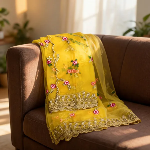 Yellow_Net_Thread_Embroidery_Cutwork_Border_Dupatta_For_Women