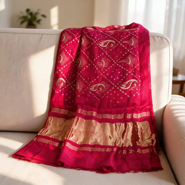 Multicolor_Gajji_Silk_Bandhani_Zari_Embroidery_Sequin_Dupatta_For_Women