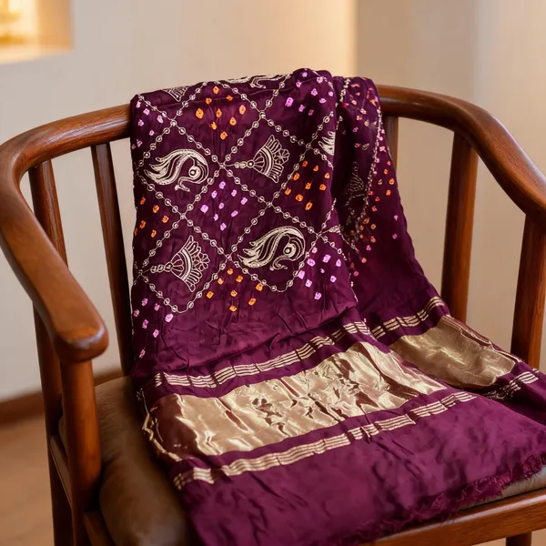 Multicolor_Gajji_Silk_Bandhani_Zari_Embroidery_Sequin_Dupatta_For_Women