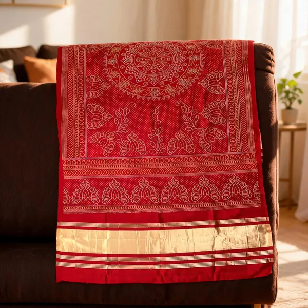 Multicolor_Gajji_Silk_Bandhani_Print_Lagdi_Patta_Dupatta_For_Women