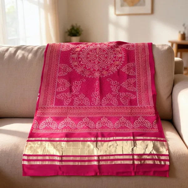 Multicolor_Gajji_Silk_Bandhani_Print_Lagdi_Patta_Dupatta_For_Women