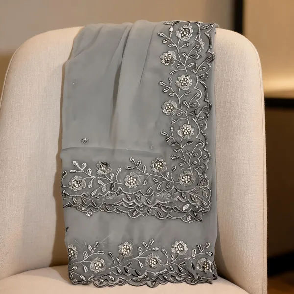 Georgette_Silver_Border_Dupatta_For_Women