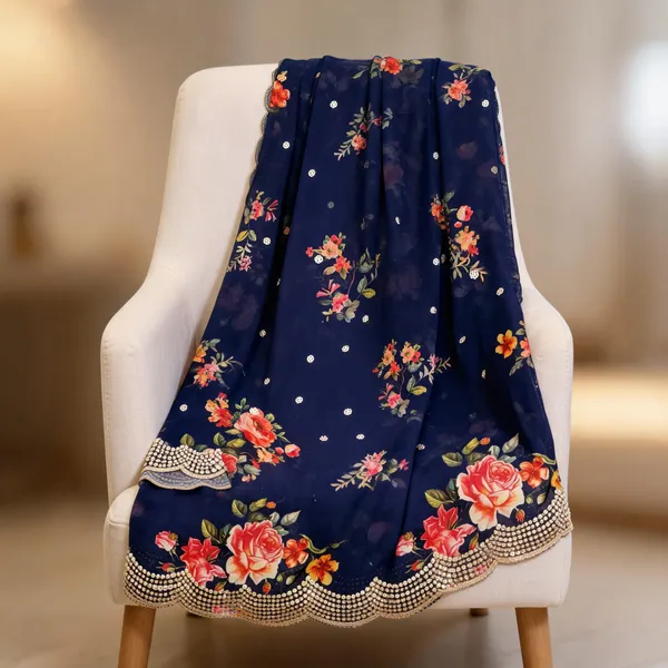 Blue_Georgette_Printed_Sequins_Cut_Work_Dupatta_For_Women