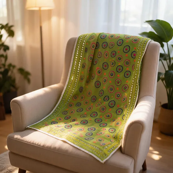 Green_Georgette_Phulkari_Embroidered_Dupatta_For_Women