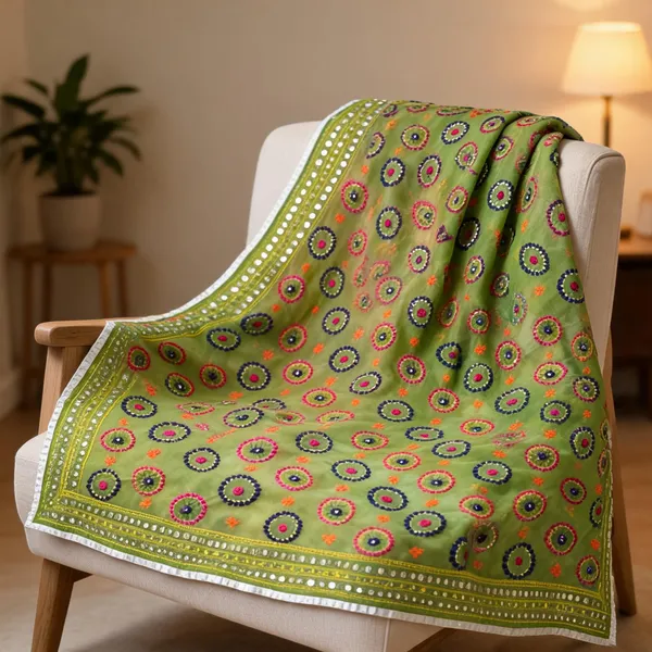 Green_Georgette_Phulkari_Embroidered_Dupatta_For_Women