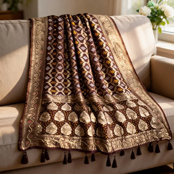 Violet_Georgette_Bandhani_Hand_Work_Dupatta_For_Women