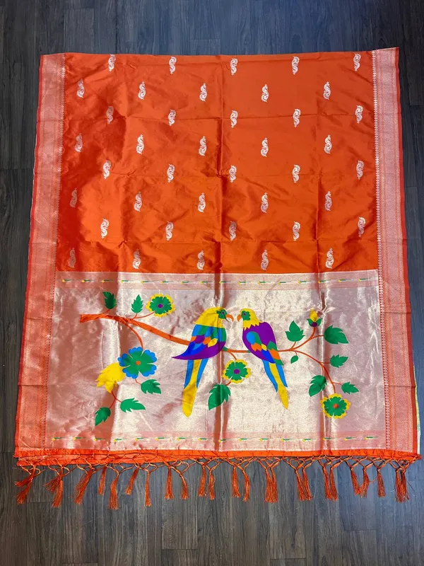 Multicolor_Silk_Designer_Dupatta_For_Women