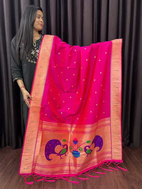Multicolor_Silk_Designer_Dupatta_For_Women