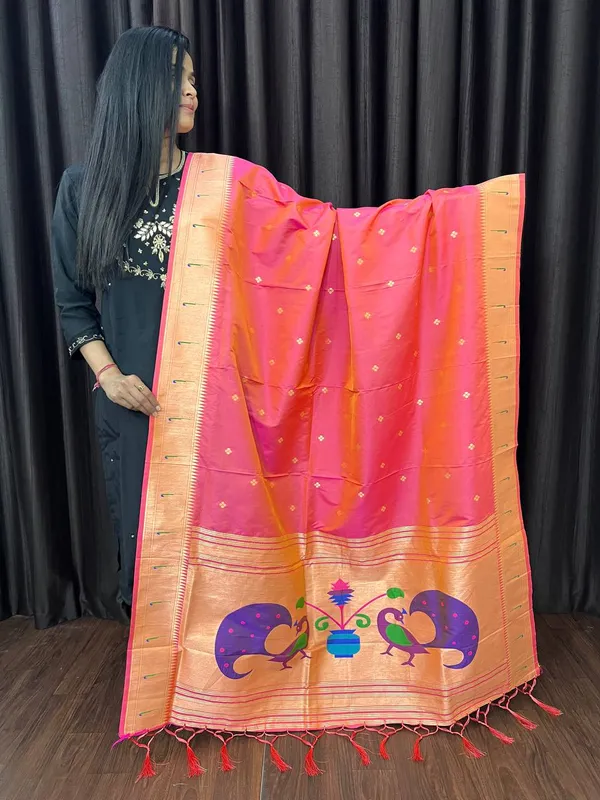 Multicolor_Silk_Designer_Dupatta_For_Women