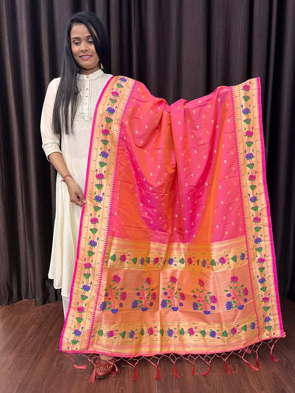 Multicolor_Silk_Designer_Dupatta_For_Women