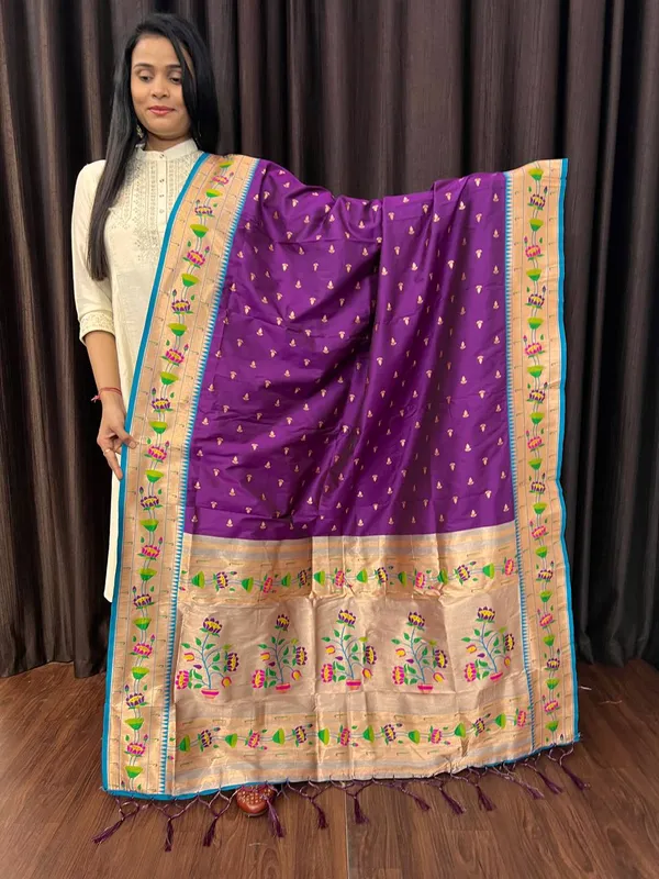 Multicolor_Silk_Designer_Dupatta_For_Women