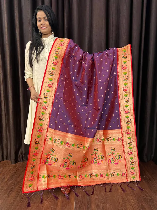Multicolor_Silk_Designer_Dupatta_For_Women