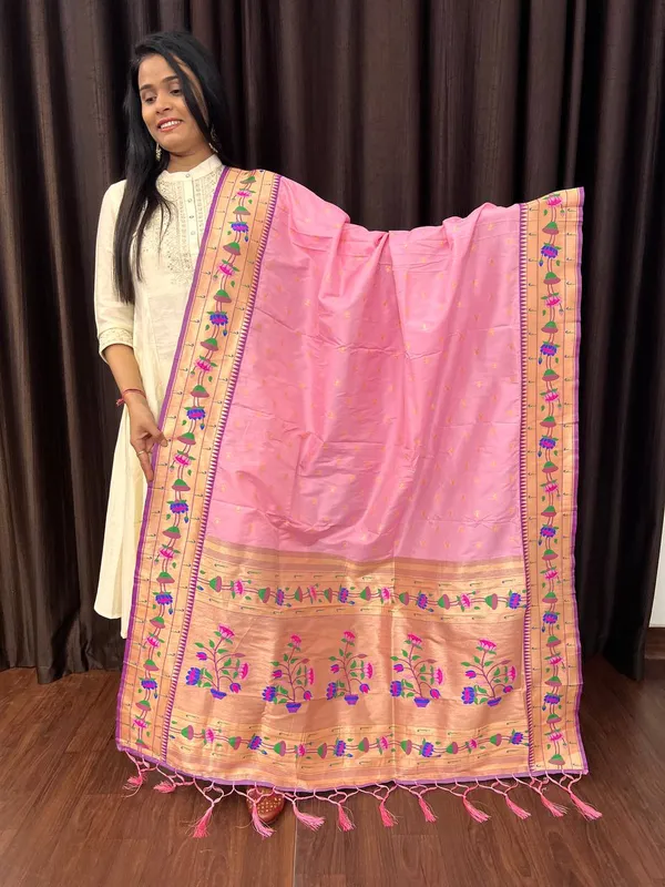 Multicolor_Silk_Designer_Dupatta_For_Women