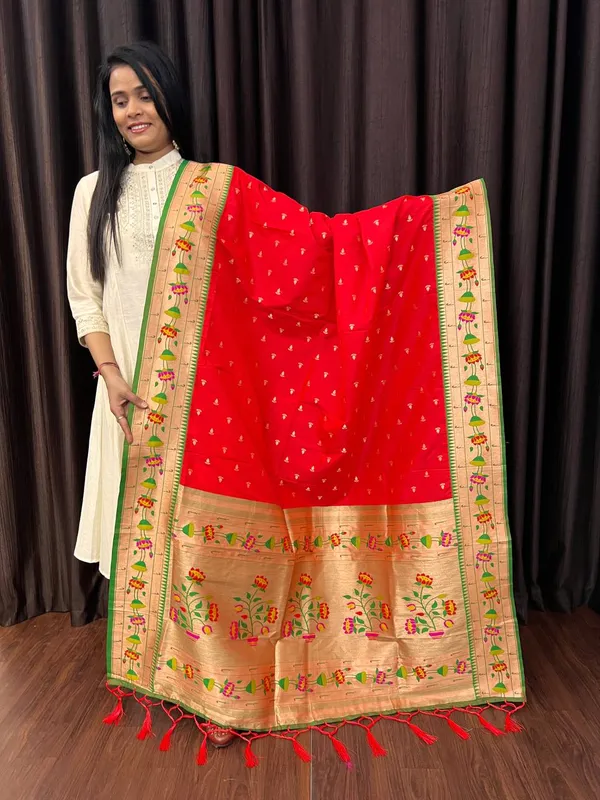 Multicolor_Silk_Designer_Dupatta_For_Women