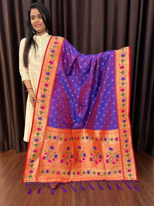 Multicolor_Silk_Designer_Dupatta_For_Women