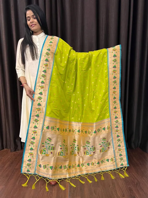 Multicolor_Silk_Designer_Dupatta_For_Women