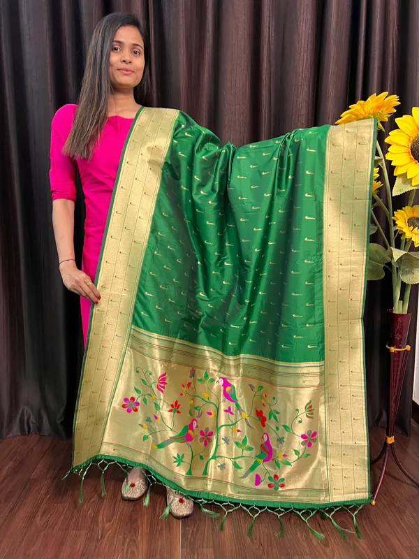 Multicolor_Silk_Designer_Dupatta_For_Women