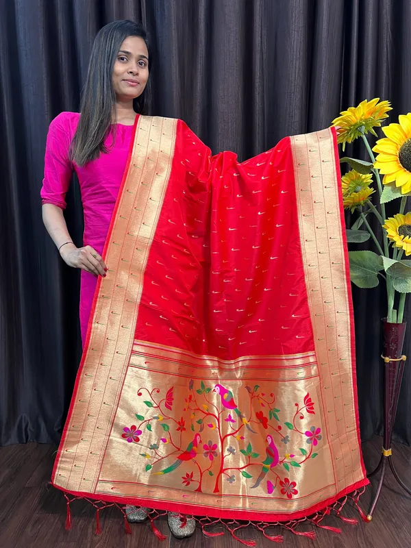 Multicolor_Silk_Designer_Dupatta_For_Women