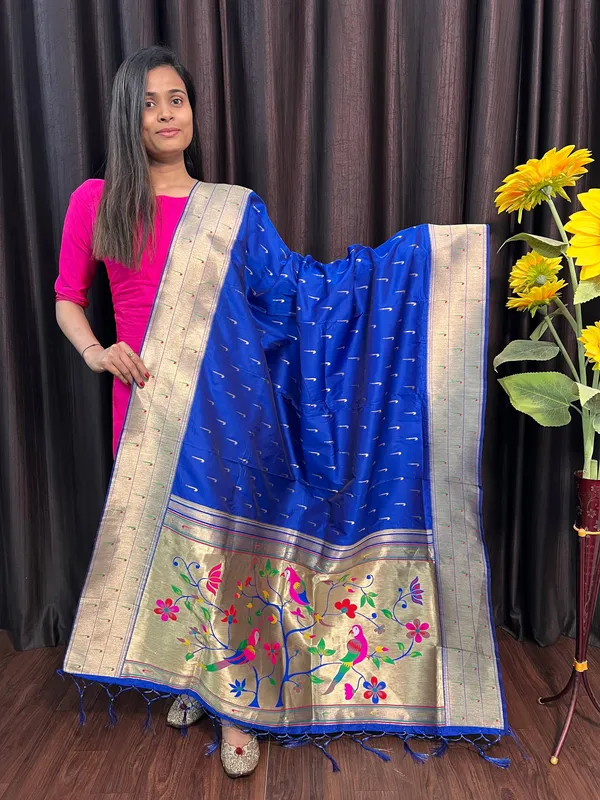 Multicolor_Silk_Designer_Dupatta_For_Women