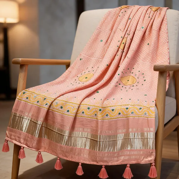 Pink_Modal_Silk_Bandhani_Print_Handwork_Dupatta_For_Women