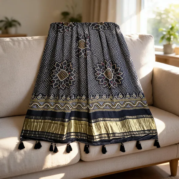 Violet_Modal_Silk_Bandhani_Print_Handwork_Dupatta_For_Women