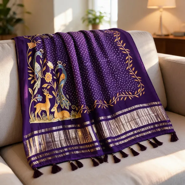Violet_Silk_Gajji_Modal_Bandhani_Print_Dupatta_For_Women