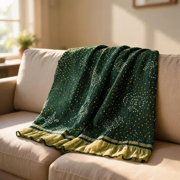 Green_Modal_Silk_Bandhani_Tissue_Pallu_Dupatta_For_Women