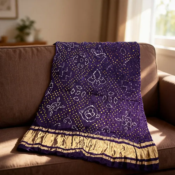 Blue_Modal_Silk_Bandhani_Tissue_Pallu_Dupatta_For_Women