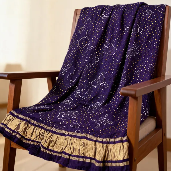 Blue_Modal_Silk_Bandhani_Tissue_Pallu_Dupatta_For_Women