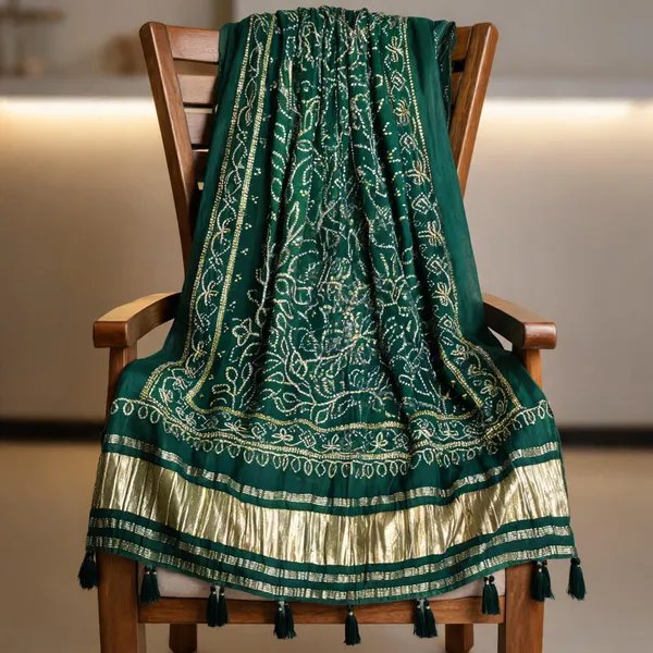 Multicolor_Gajji_Silk_Bandhani_Jaal_Dupatta_For_Women