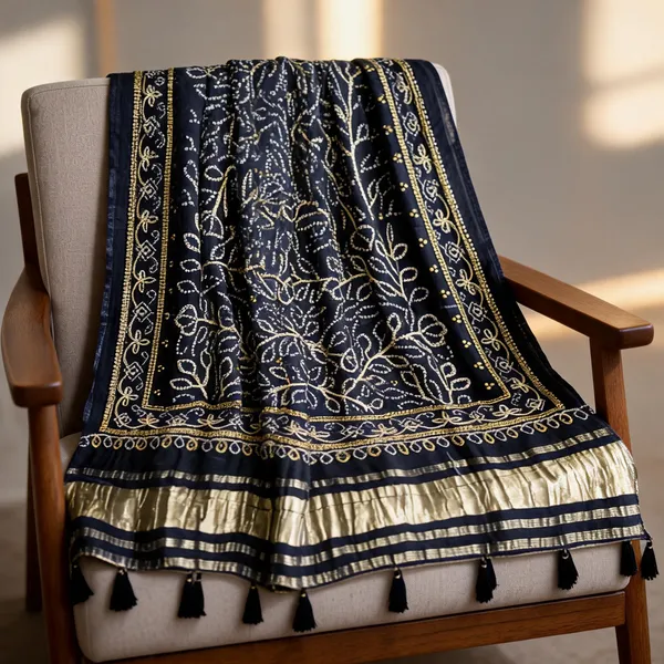Multicolor_Gajji_Silk_Bandhani_Jaal_Dupatta_For_Women