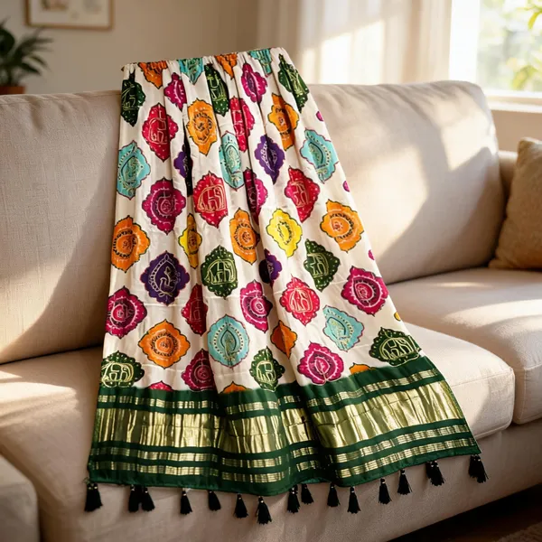 Multicolor_Modal_Silk_Elephant_Motif_Bandhani_Print_Dupatta_For_Women