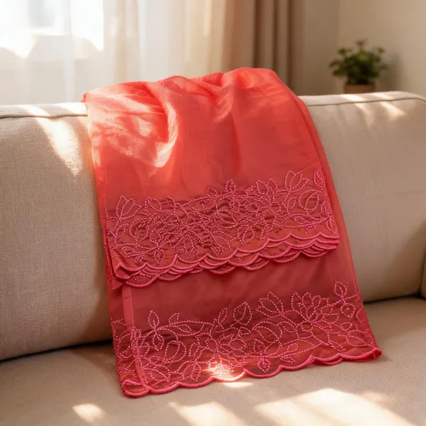 Pink_Organza_Tone-To-Tone_Embroidered_Border_Dupatta_For_Women