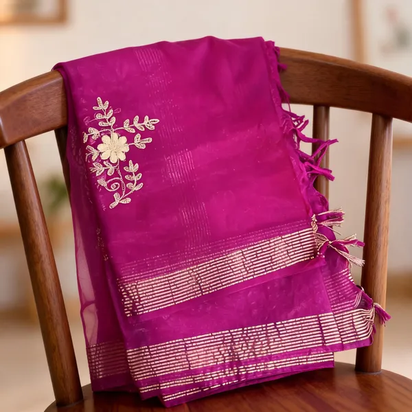 Purple_Organza_Gota_Patti_Zari_Border_Dupatta_For_Women