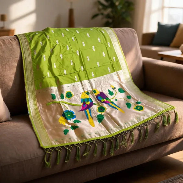 Green_Silk_Zari_Paithani_Dupatta_For_Women