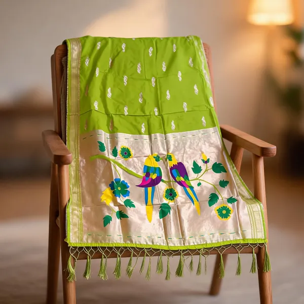 Green_Silk_Zari_Paithani_Dupatta_For_Women