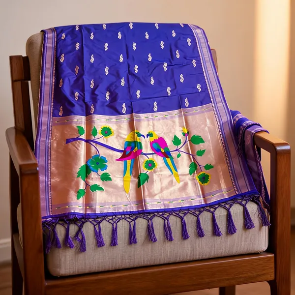 Blue_Silk_Zari_Paithani_Dupatta_For_Women