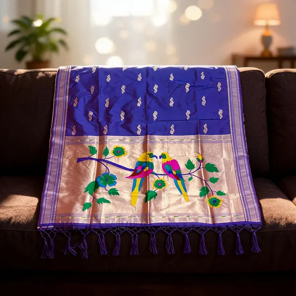 Blue_Silk_Zari_Paithani_Dupatta_For_Women