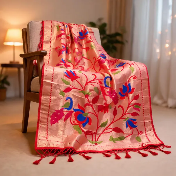 Full_Zari_Silk_Paithani_Lotus_Zari_Work_Dupatta_For_Women