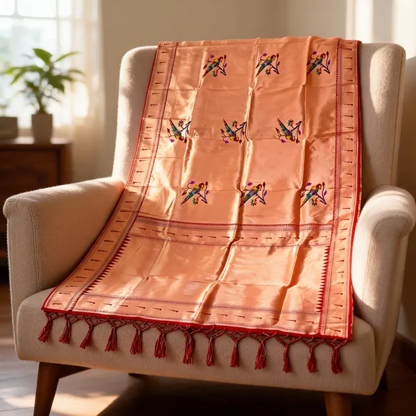 Multicolor_Silk_Full_Zari_Parrot_Pattern_Paithani_Dupatta_For_Women