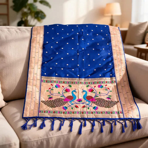Multicolor_Silk_Paithani_Zari_Peacock_Dupatta_For_Women