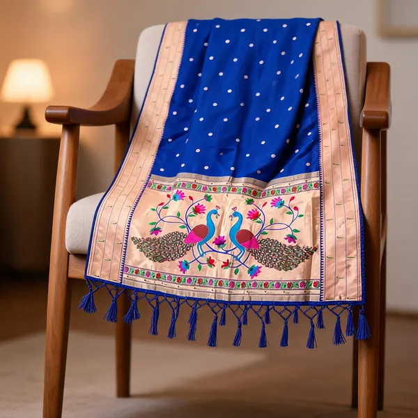 Multicolor_Silk_Paithani_Zari_Peacock_Dupatta_For_Women
