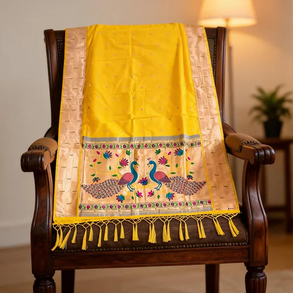Multicolor_Silk_Paithani_Zari_Peacock_Dupatta_For_Women
