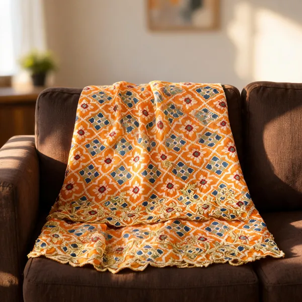 Yellow_Tabby_Silk_Patola_Stone_Cutwork_Embroidery_Dupatta_For_Women