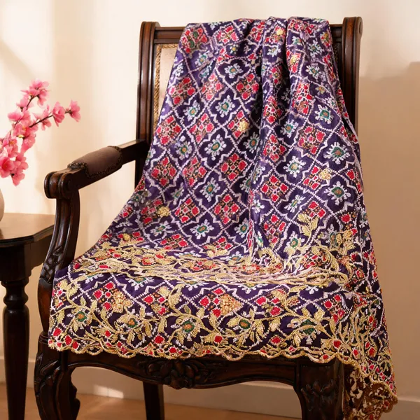 Violet_Tabby_Silk_Patola_Stone_Cutwork_Embroidery_Dupatta_For_Women