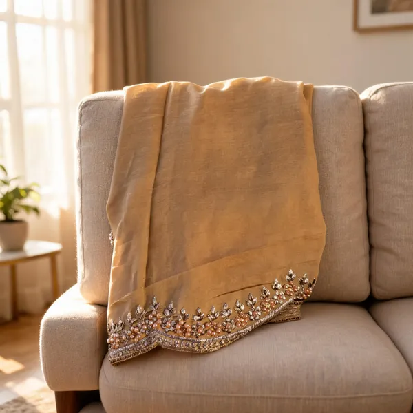 Golden_Silk_Stone_Work_Border_Dupatta_For_Women