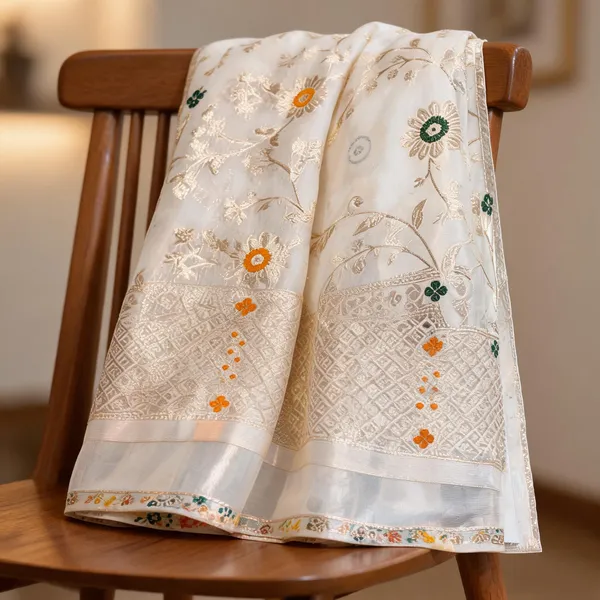 White_Dola_Silk_Jacquard_Dupatta_For_Women