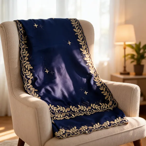 Violet_Silk_Four-Side_Border_Dupatta_For_Women