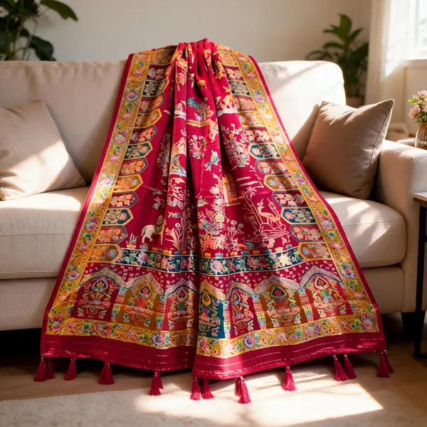 Pink_Silk_Pashmina_Print_All_Over_Figure_Design_Dupatta_For_Women
