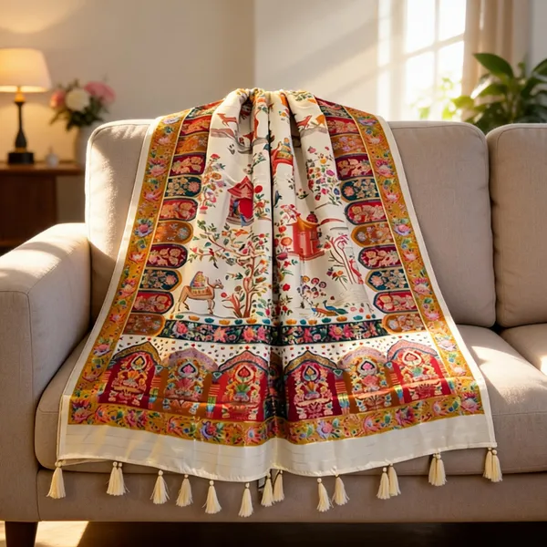 White_Silk_Pashmina_Print_All_Over_Figure_Design_Dupatta_For_Women